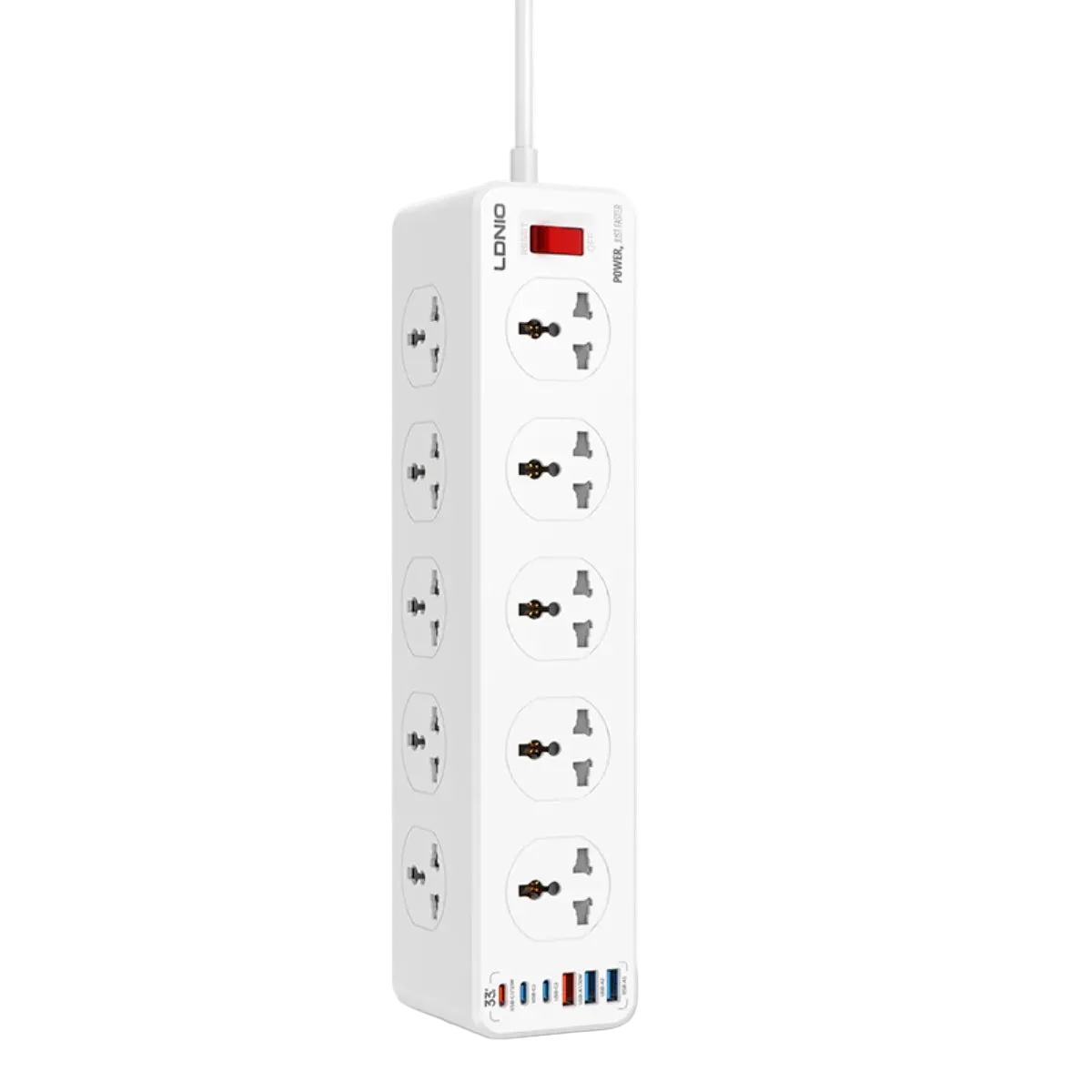 LDNIO 10 Ports Universal Extension Power Cord – SC10610C
