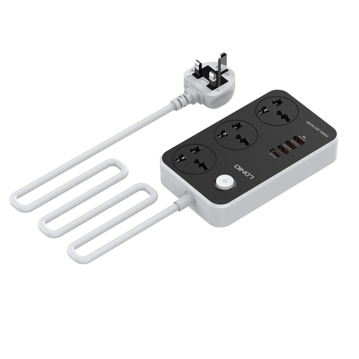 LDNIO 3 Ports Universal Extension Power Cord - SC3412