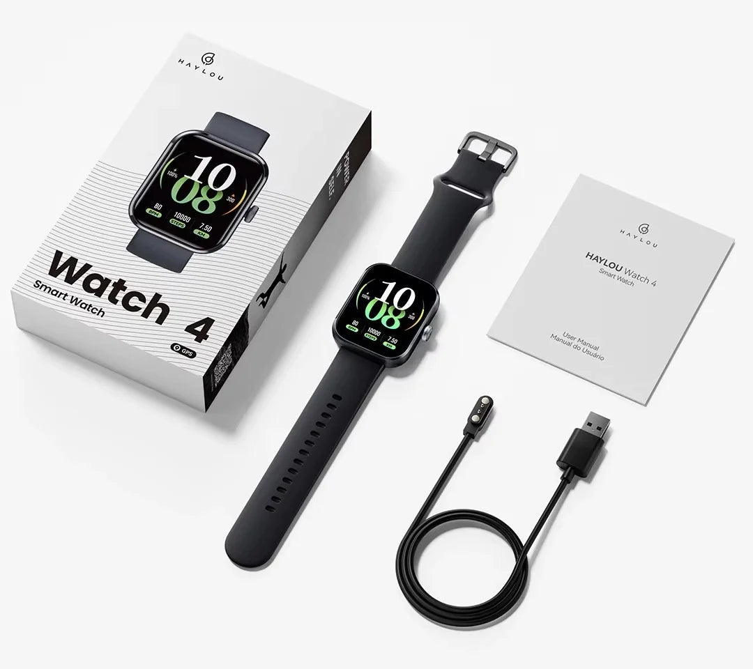 Haylou Watch 4 GPS Smart Watch – Black