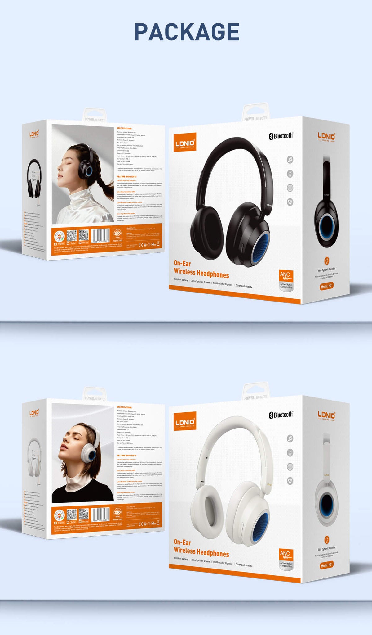 LDNIO H01 On-Ear Wireless Headphone