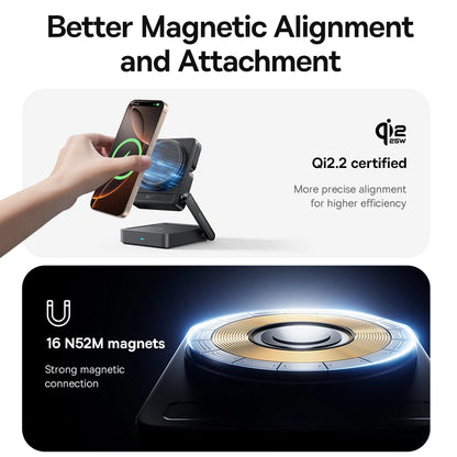 Baseus 35W PicoGo AF21 Portable 3-in-1 Qi2.2 Wireless Charger