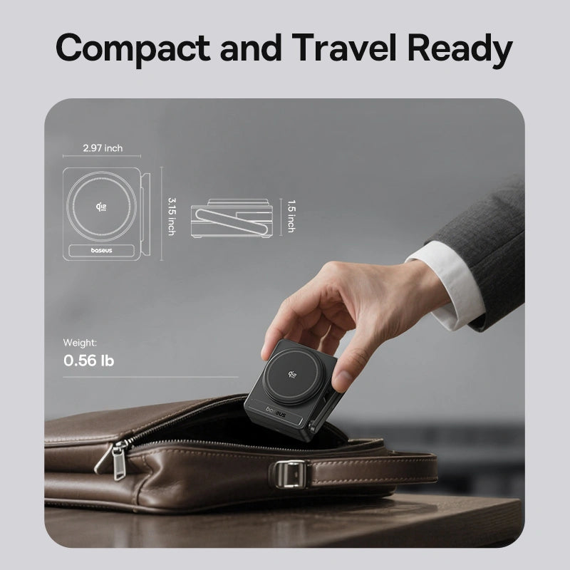 Baseus 35W PicoGo AF21 Portable 3-in-1 Qi2.2 Wireless Charger