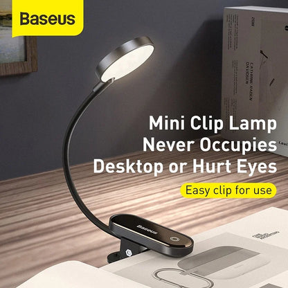 Baseus Comfort Reading Rechargeable Mini Clip Lamp - DGRAD-0G
