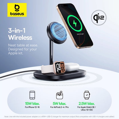 Baseus EnerFill FS41 3-in-1 Wireless Charging Stand