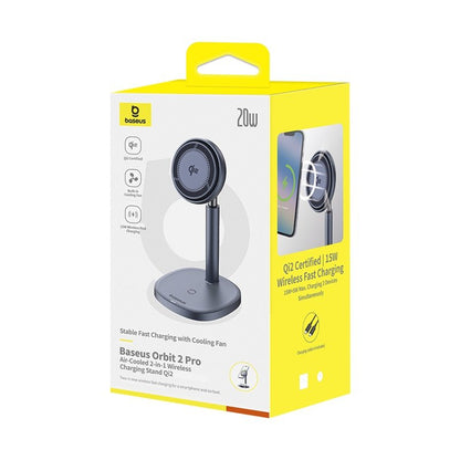 Baseus Qi2 20W Orbit 2 Pro Air-Cooled 2-in-1 Wireless Charging Stand