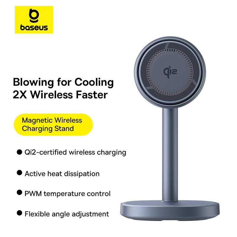 Baseus Qi2 20W Orbit 2 Pro Air-Cooled 2-in-1 Wireless Charging Stand