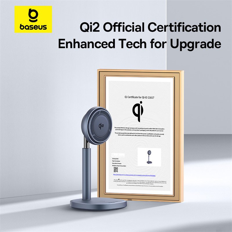Baseus Qi2 20W Orbit 2 Pro Air-Cooled 2-in-1 Wireless Charging Stand