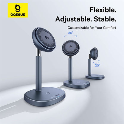 Baseus Qi2 20W Orbit 2 Pro Air-Cooled 2-in-1 Wireless Charging Stand