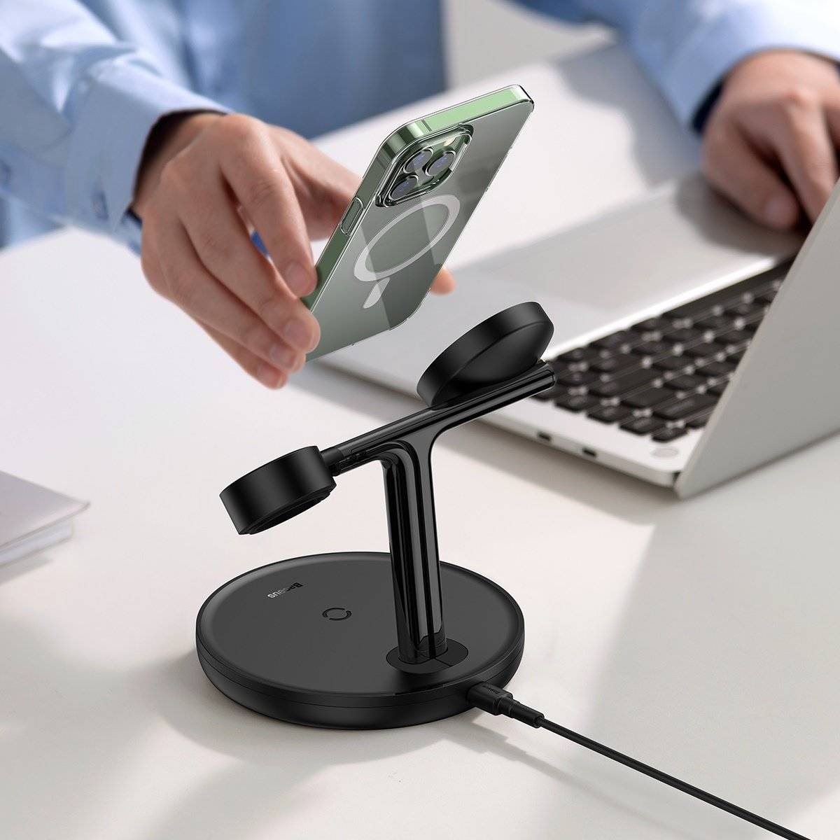 Baseus 20W Swan 3-in-1 Wireless Magnetic Charging Bracket
