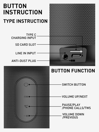 LDNIO BTS12 Wireless Bluetooth Speaker