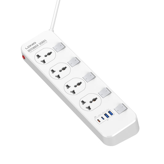 LDNIO 4 Ports Universal Power Extension Cord - SC4408C