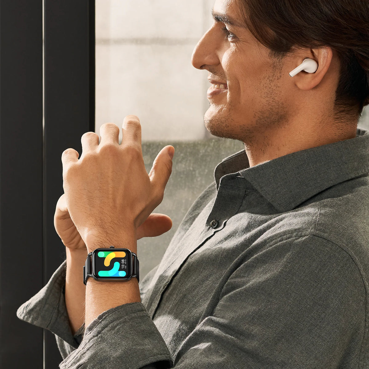 Haylou RS4 Plus Smart Watch – Black