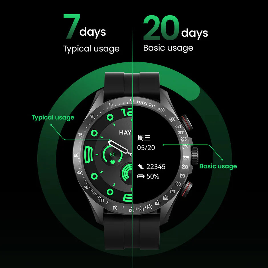 Haylou Solar Pro Smart Watch – Brown