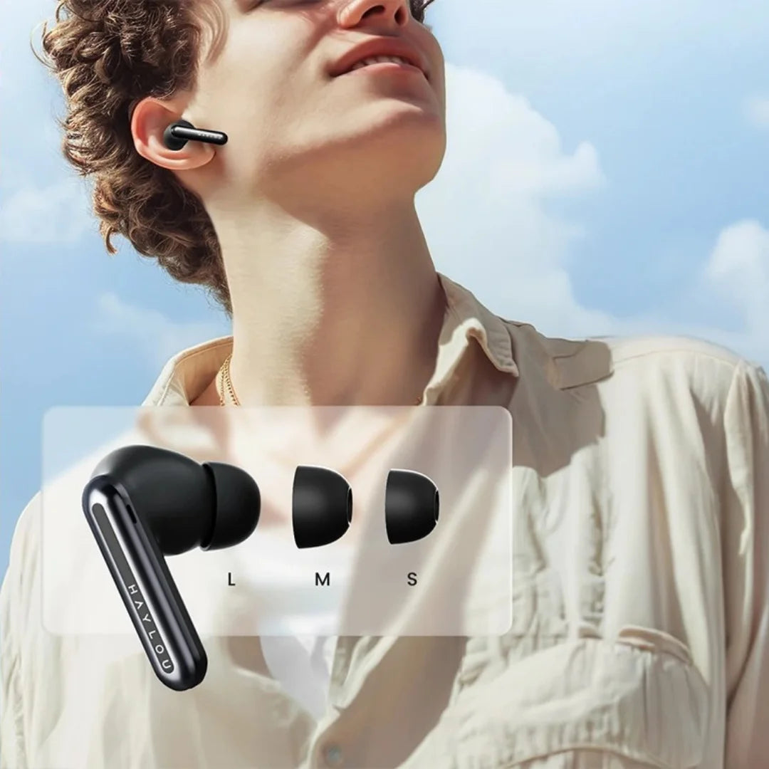 Haylou Mori Plus Multi Mode Noise Cancellation Wireless Earphones – Black