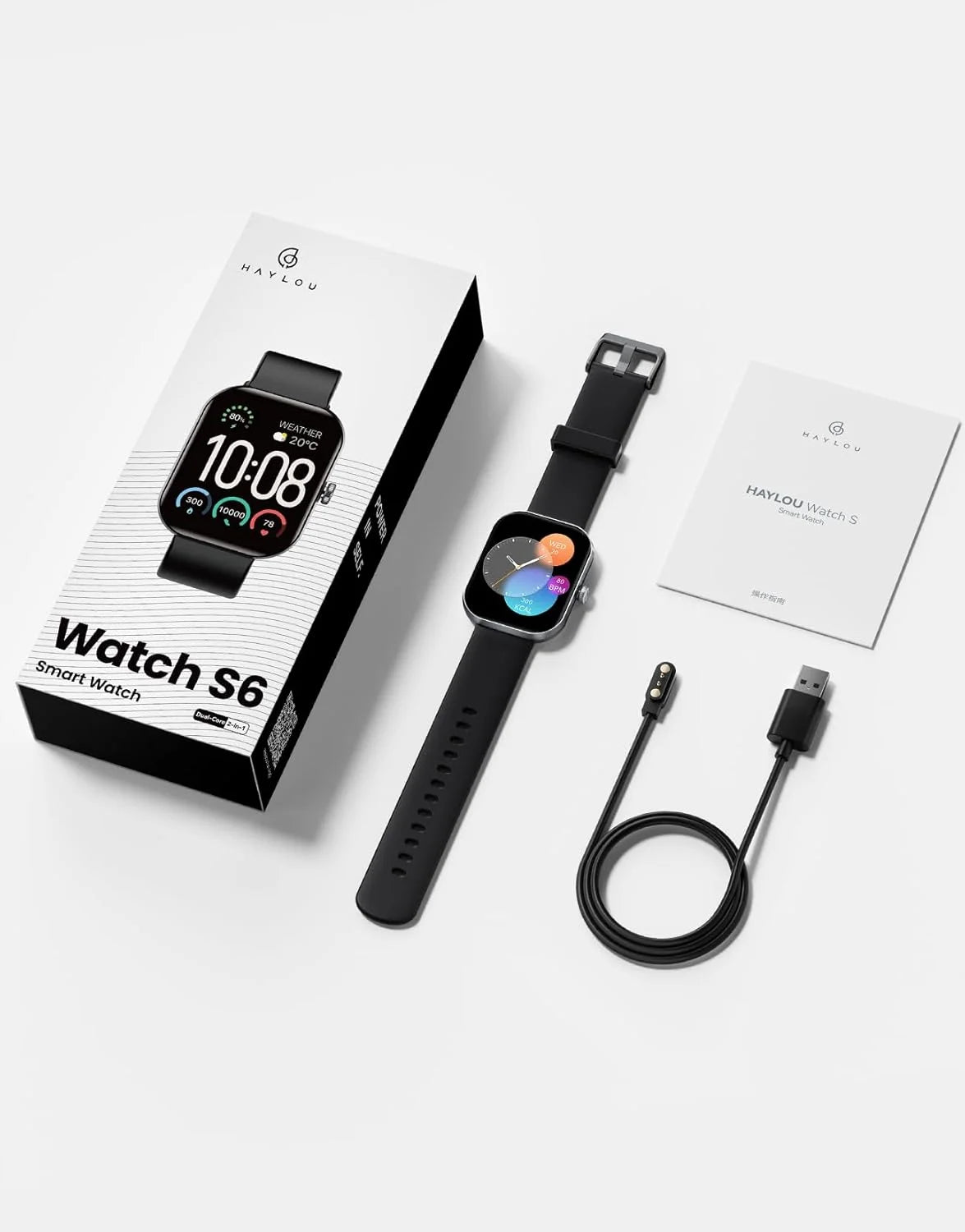 Haylou Watch S6 Smart Watch – Silver
