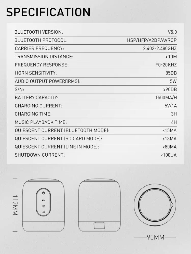 LDNIO BTS12 Wireless Bluetooth Speaker
