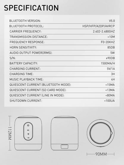 LDNIO BTS12 Wireless Bluetooth Speaker