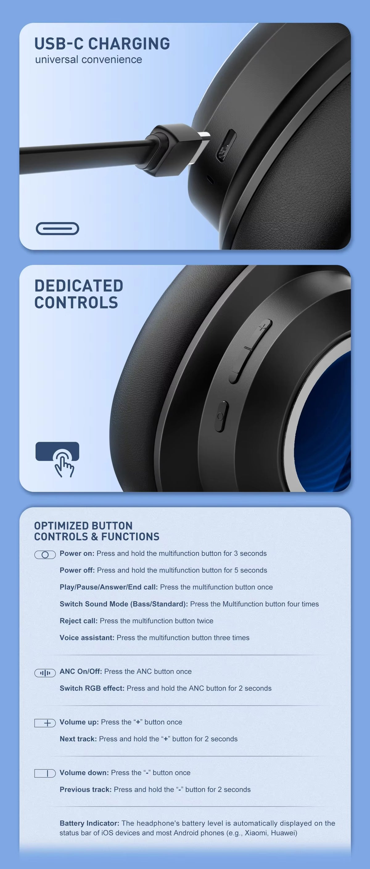 LDNIO H01 On-Ear Wireless Headphone