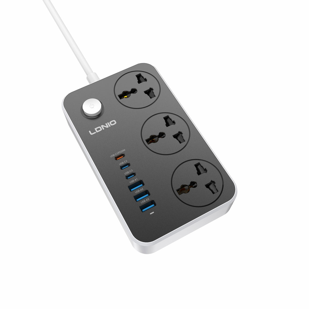LDNIO 3 Ports Universal Power Extension Cord - SC3604C
