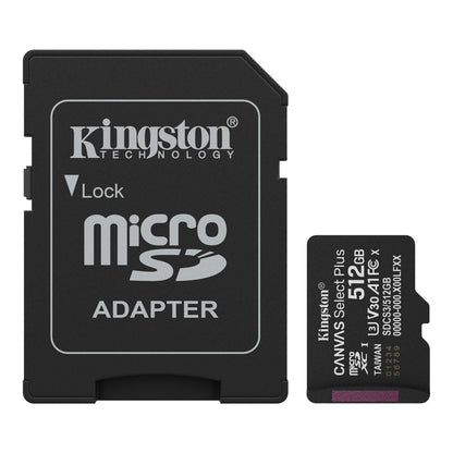 Kingston 512GB Canvas Select Plus Class10 Micro SD Card