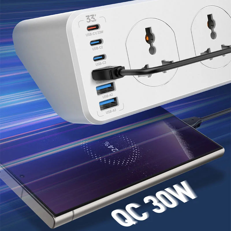 LDNIO 10 Ports Universal Extension Power Cord – SC10610C