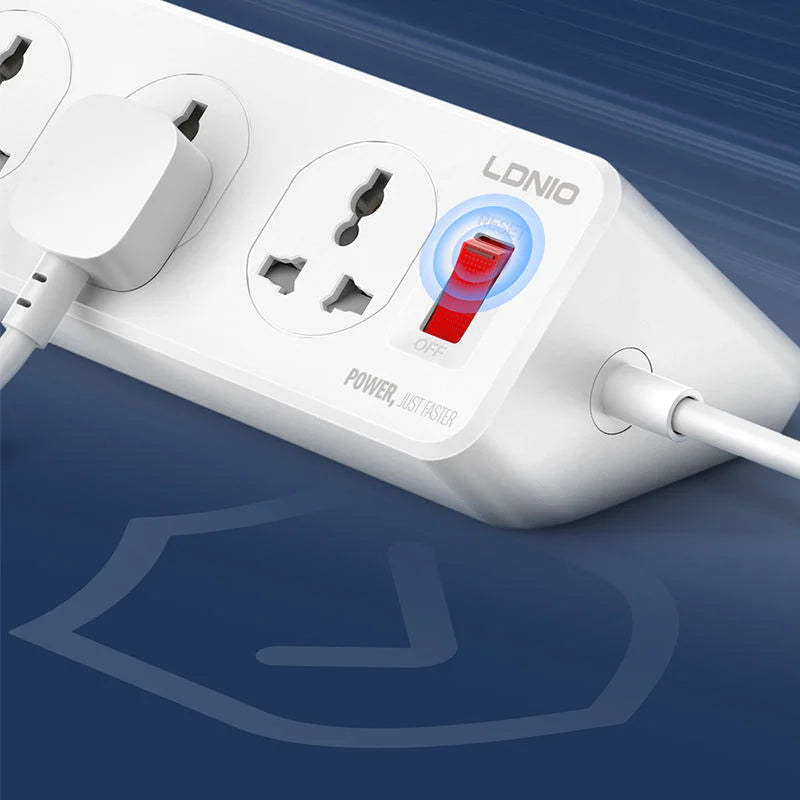LDNIO 10 Ports Universal Extension Power Cord – SC10610C