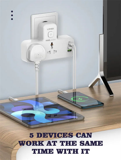 LDNIO 2 Ports Portable Extension Power Socket – SC2311