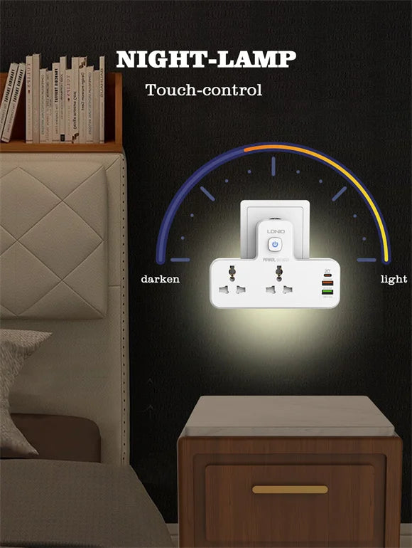 LDNIO 2 Ports Portable Extension Power Socket – SC2311