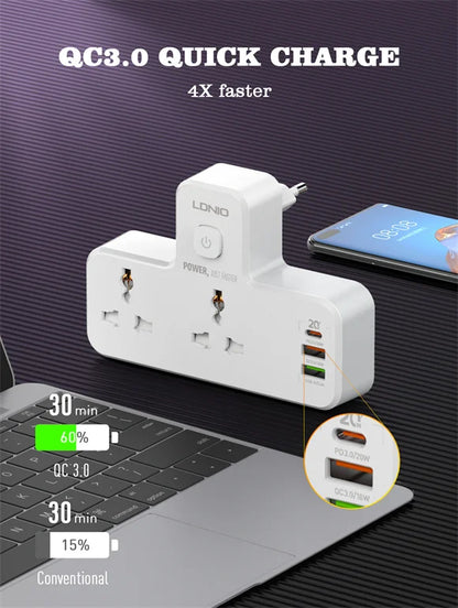 LDNIO 2 Ports Portable Extension Power Socket – SC2311