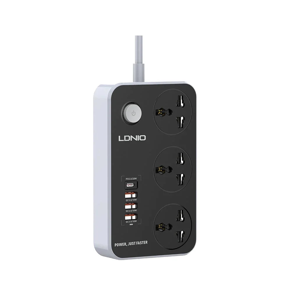 LDNIO 3 Ports Universal Extension Power Cord - SC3412