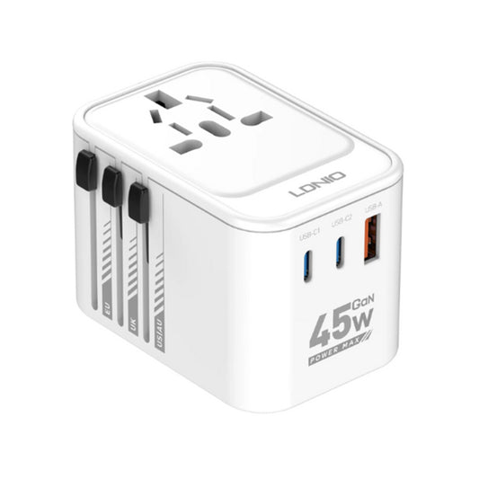 LDNIO 45W GaN Universal Travel Adapter - Z8