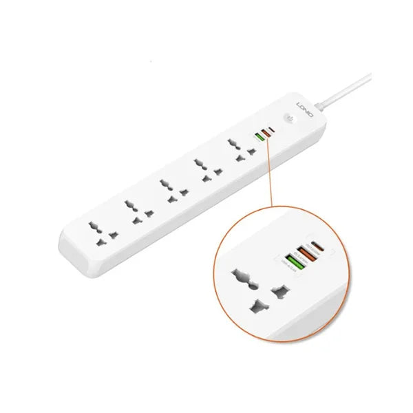 LDNIO 5 Ports Universal Extension Cord Defender Series – SC5319
