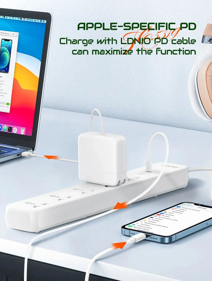 LDNIO 5 Ports Universal Extension Cord Defender Series – SC5319