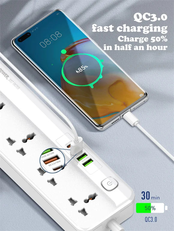 LDNIO 5 Ports Universal Extension Cord - SC5415