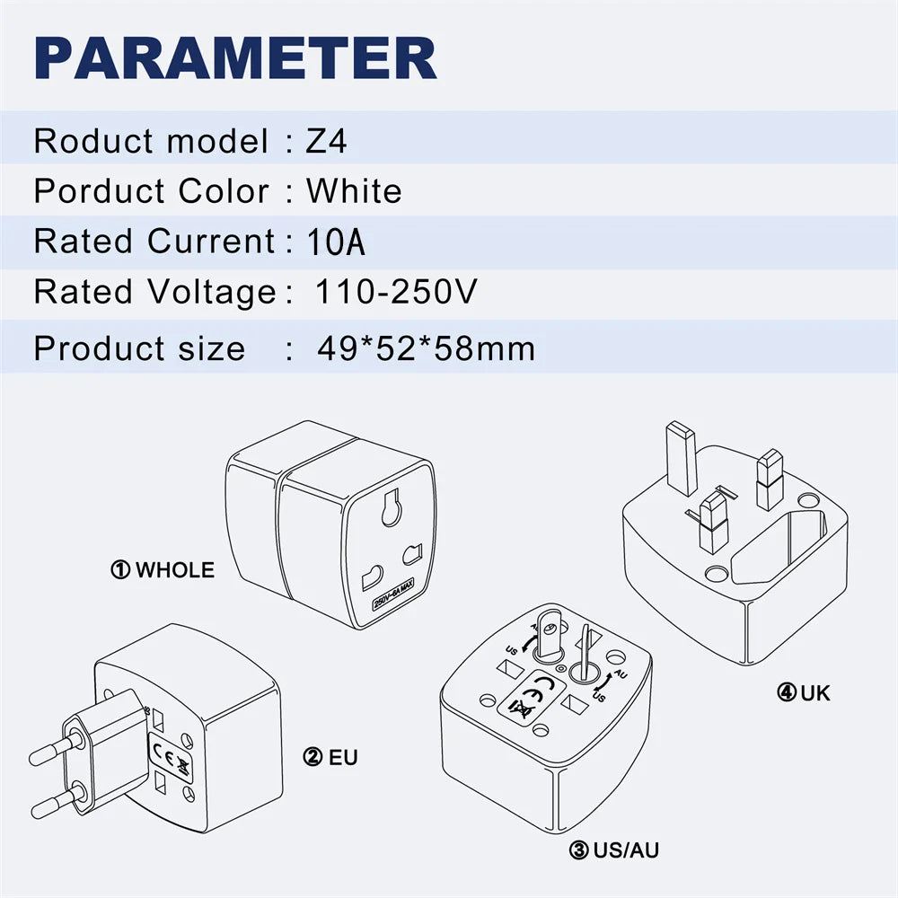 LDNIO Z4 Universal Travel Adapter