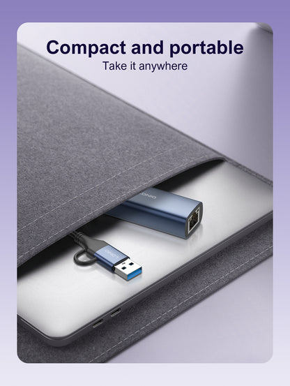 LDNIO RJ45 Gigabit Ethernet Adapter USB + C
