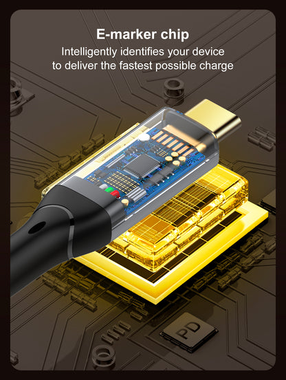 LDNIO USB-C to USB-C 1 Meter 240W USB4 Full-Featured Data Cable