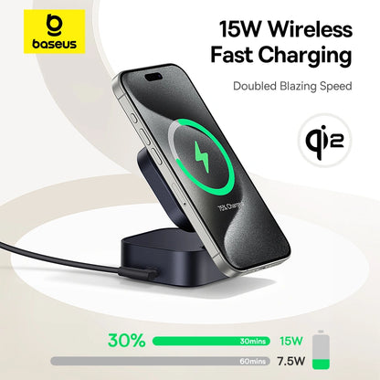 Baseus PicoGo Series 2-in-1 Magnetic Wireless Charger Qi2 67W