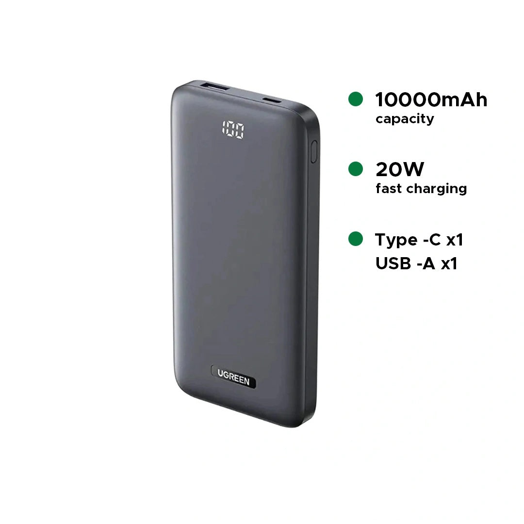 UGREEN 10000mAh 20W Fast Charging Power Bank – 25941