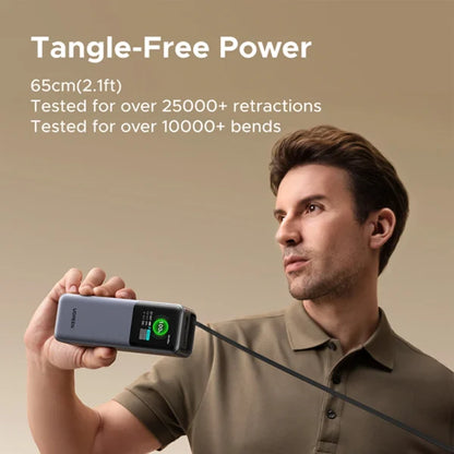 UGREEN 20000mAh 165W Power Bank with Retractable Cable – 55987B