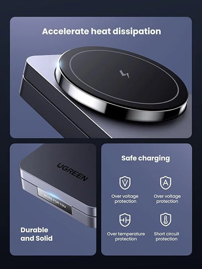 UGREEN 2-in-1 Magnetic (Phone and Air Pods) Wireless Charger – 45056