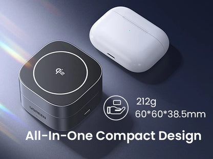 UGREEN 15W 2-in-1 Qi2 Magnetic Wireless Charger – 35316