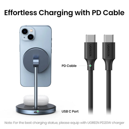 UGREEN 2-in-1 Wireless Charger – 90668