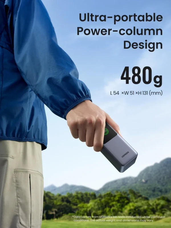 UGREEN 20000mAh 130W Nexode Smart Display Power Bank – 35524B