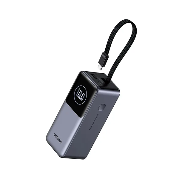UGREEN 20000mAh 130W Nexode Smart Display Power Bank with Built-in Cable – 55365B