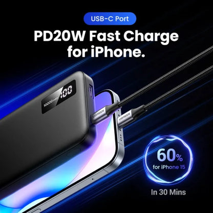 UGREEN 10000mAh 20W Two-way Fast Charging Power Bank – 25742
