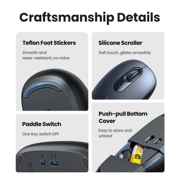 UGREEN 2.4G Wireless Mouse Midnight Blue – 90550