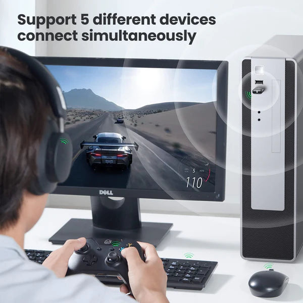 UGREEN Bluetooth Adapter 5.0V 20 Meter Range – CM390 – 80889