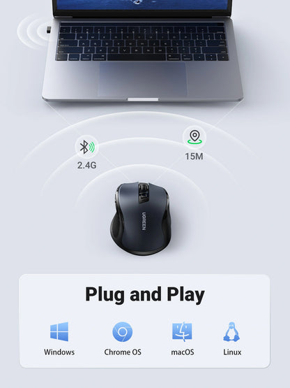 UGREEN Ergonomic 4000DPI 2.4GHz Wireless Mouse