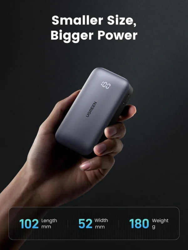 UGREEN 10000mAh 30W Nexode Fast Charging Power Bank – 25185